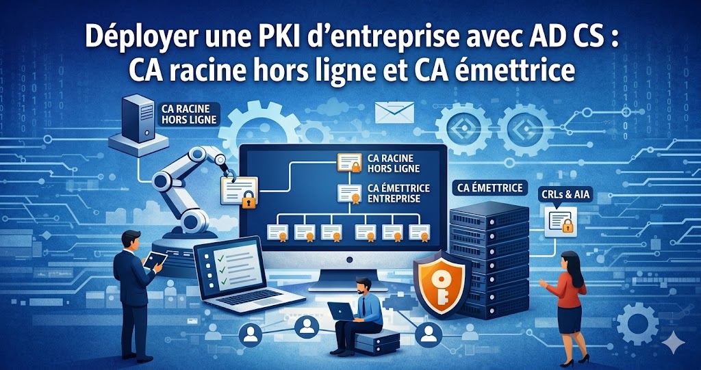 Déployer une PKI d'entreprise avec AD CS : CA racine hors ligne et CA émettrice