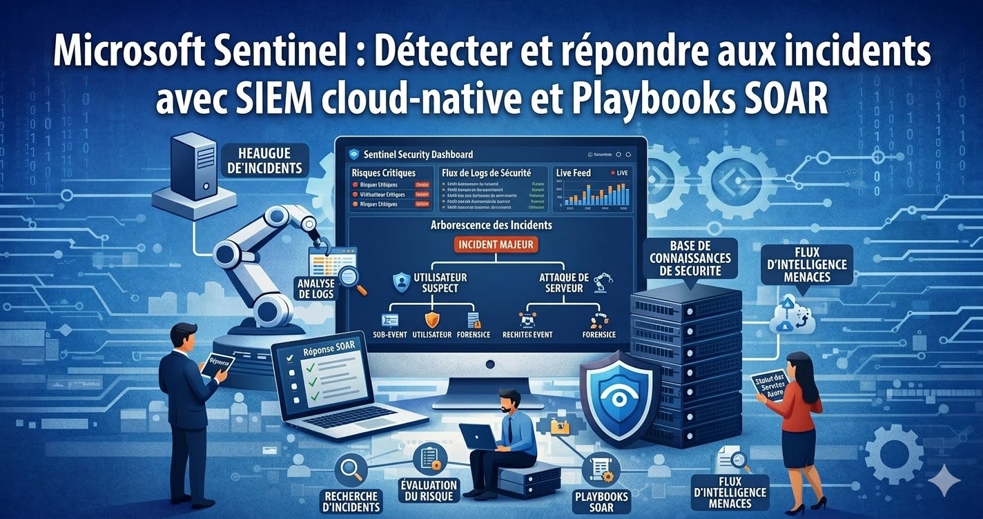 Microsoft Sentinel : Détecter et répondre aux incidents avec SIEM cloud-native et Playbooks SOAR