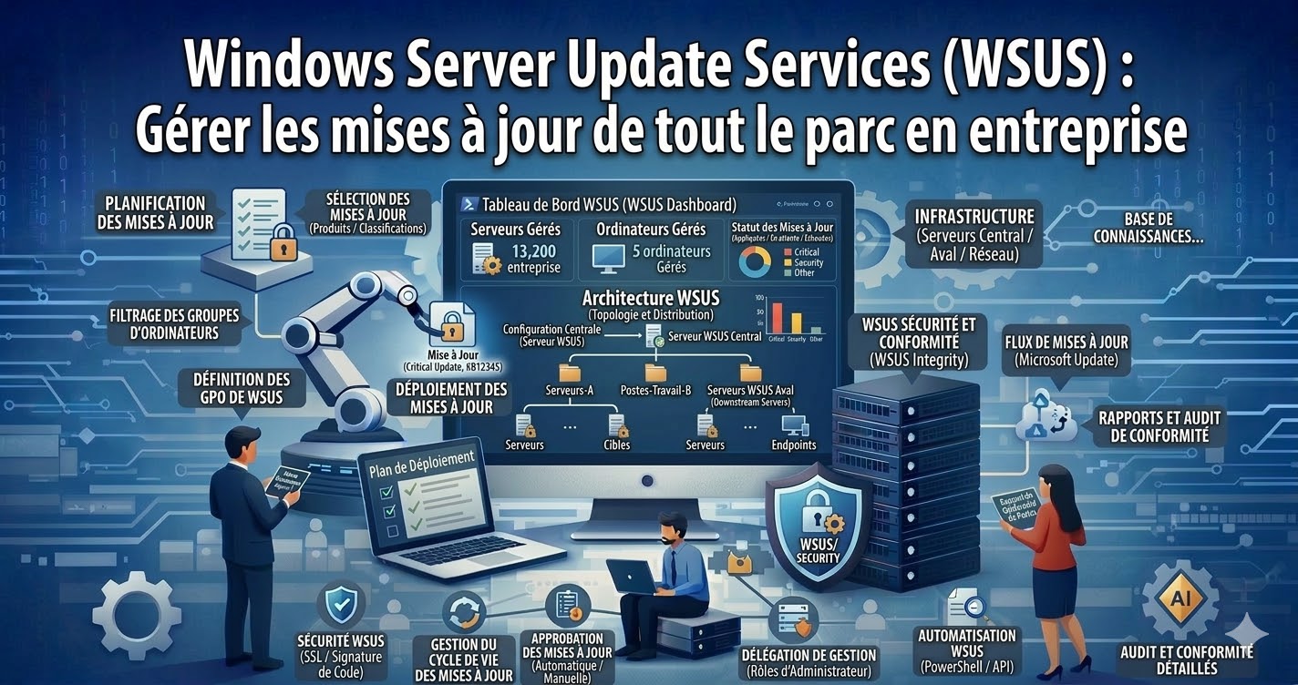 Windows Server Update Services (WSUS) : Gérer les mises à jour de tout le parc en entreprise