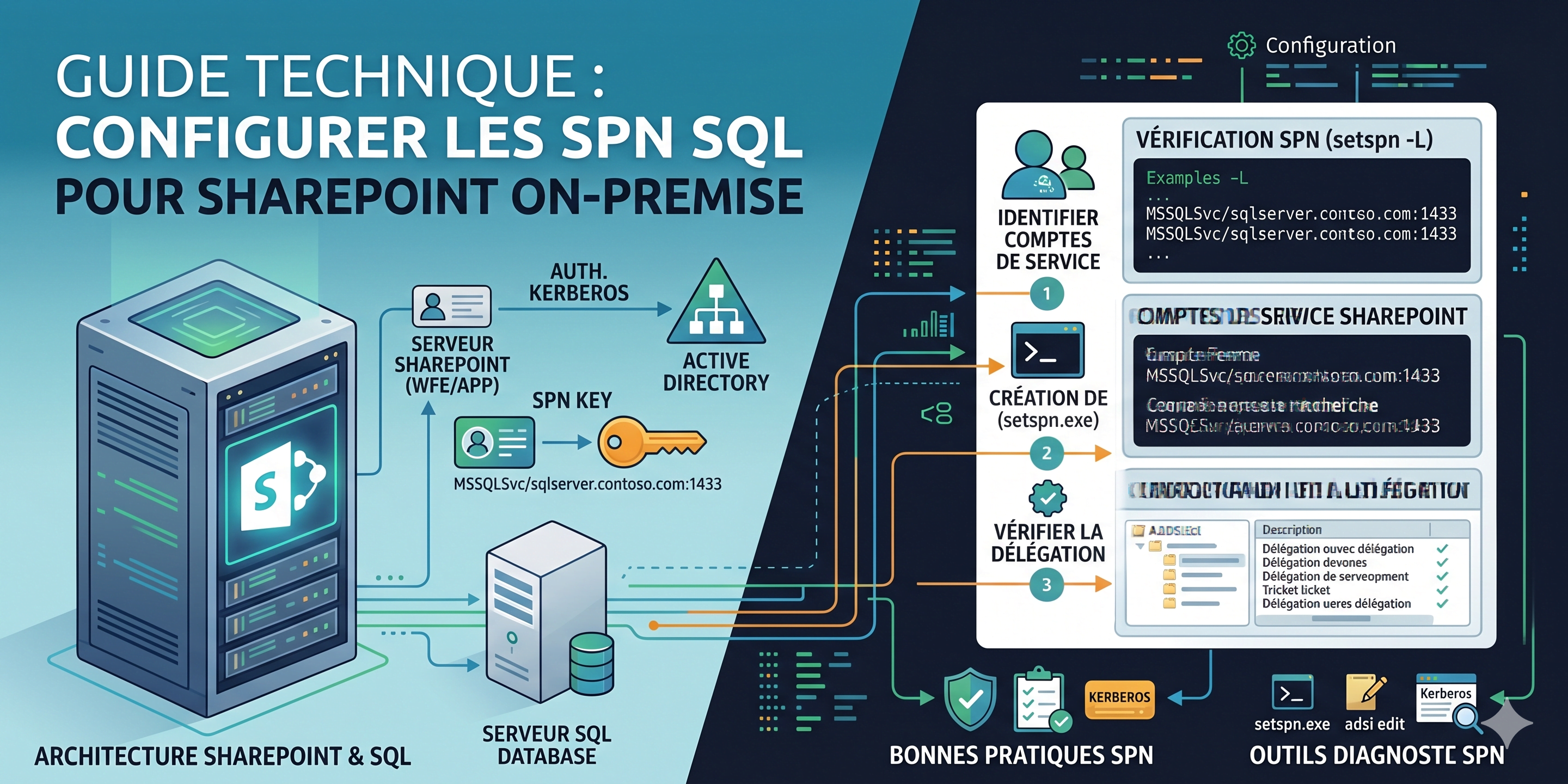 Configurer les SPN SQL pour SharePoint On-Premise : Guide et Bonnes Pratiques