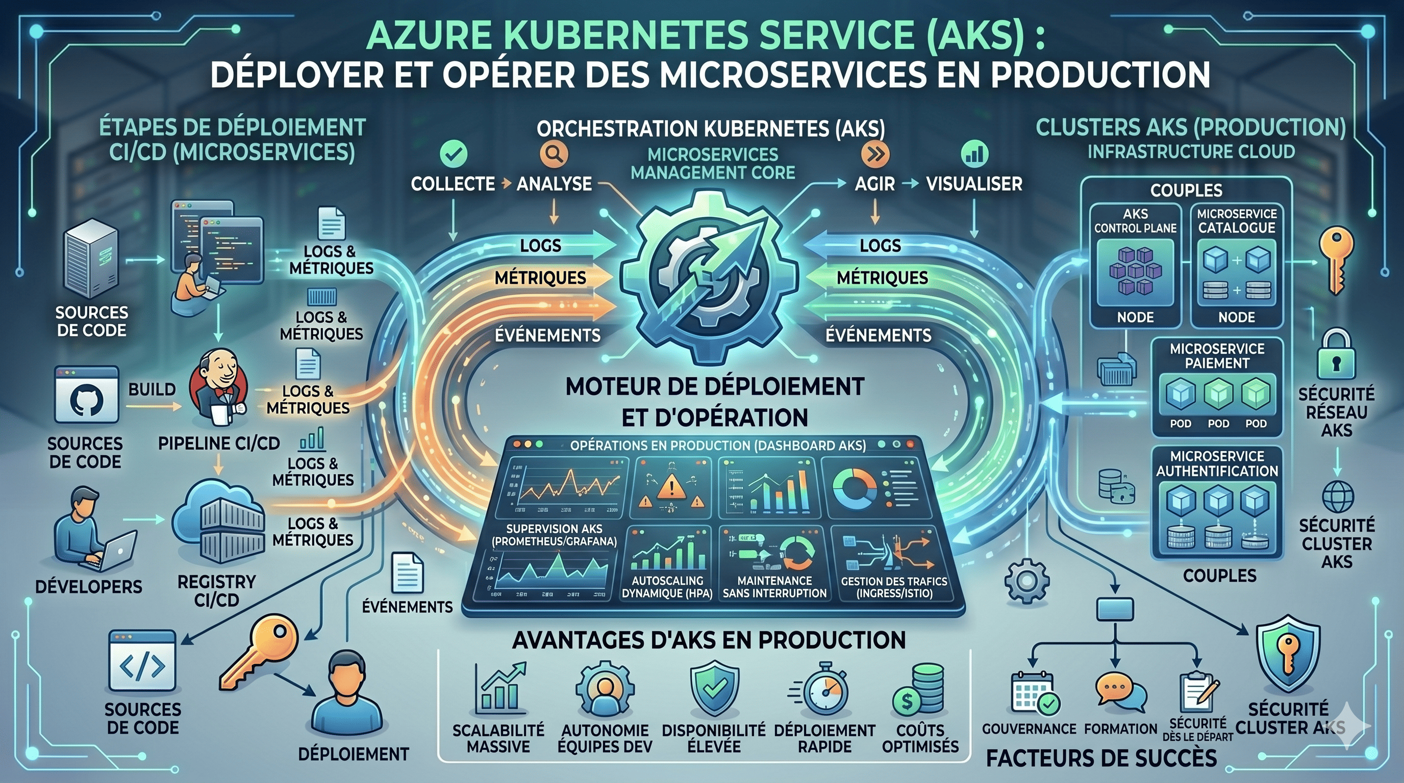 Azure Kubernetes Service (AKS) : Déployer et opérer des microservices en production