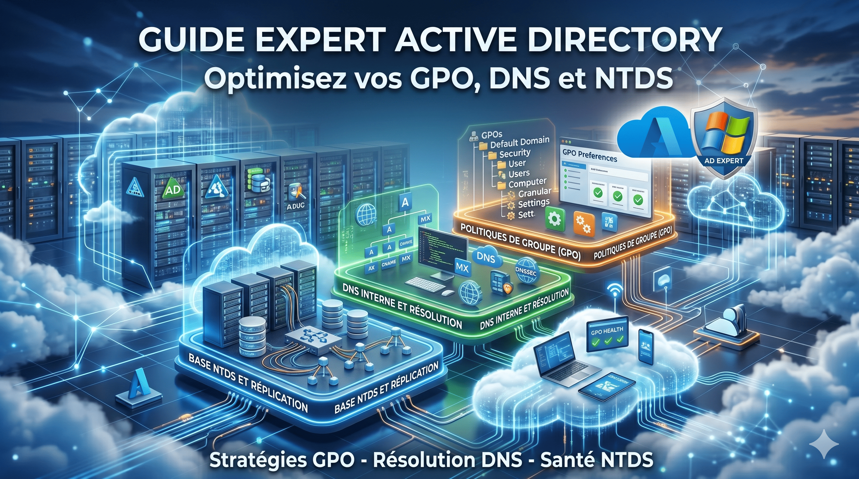 Active Directory : Guide expert pour optimiser vos GPO, votre DNS et votre base NTDS